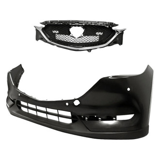 Replacement - 2-Piece (Front Bumper Cover, Grille) (CAPA Certified)