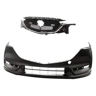 Replacement - 2-Piece (Front Bumper Cover, Grille) (CAPA Certified)