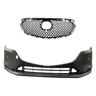 Replacement - 2-Piece (Front Bumper Cover, Grille) (CAPA Certified)