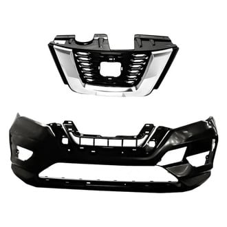 Replacement - 2-Piece (Front Bumper Cover, Grille) (CAPA Certified)