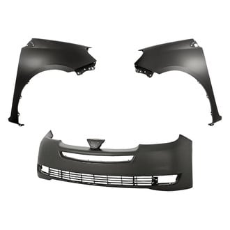 Replacement - 3-Piece (Front Bumper Cover, Driver and Passenger Side Fender) (Standard Line)