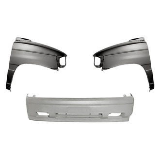 Replacement - 3-Piece (Front Bumper Cover, Driver and Passenger Side Fender) (Standard Line)