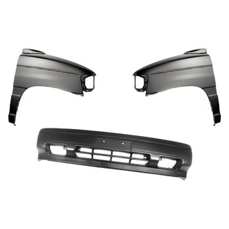 Replacement - 3-Piece (Front Bumper Cover, Driver and Passenger Side Fender) (Standard Line)