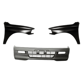 Replacement - 3-Piece (Front Bumper Cover, Driver and Passenger Side Fender) (Standard Line)