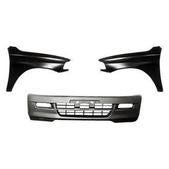 Replacement - 3-Piece (Front Bumper Cover, Driver and Passenger Side Fender) (Standard Line)