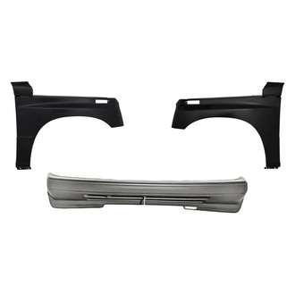 Replacement - 3-Piece (Front Bumper Cover, Driver and Passenger Side Fender) (Standard Line)