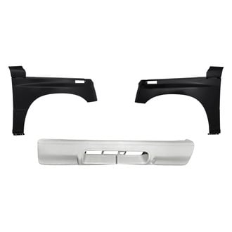 Replacement - 3-Piece (Front Bumper Cover, Driver and Passenger Side Fender) (Standard Line)