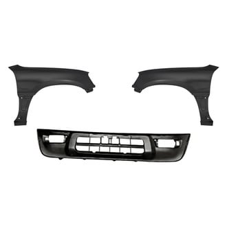 Replacement - 3-Piece (Front Bumper Cover, Driver and Passenger Side Fender) (Standard Line)
