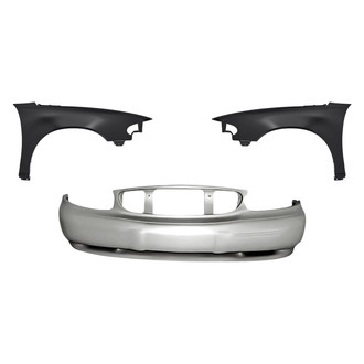 Replacement - 3-Piece (Front Bumper Cover, Driver and Passenger Side Fender) (Standard Line)