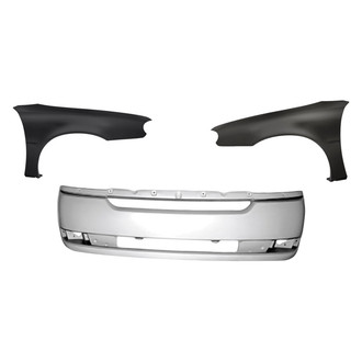 Replacement - 3-Piece (Front Bumper Cover, Driver and Passenger Side Fender) (Standard Line)