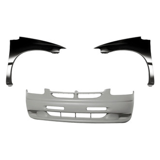 Replacement - 3-Piece (Front Bumper Cover, Driver and Passenger Side Fender)
