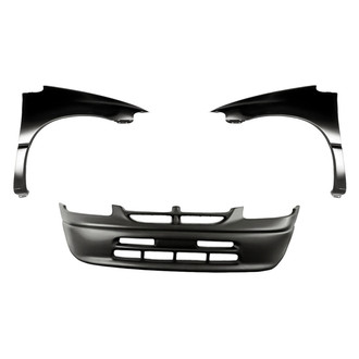 Replacement - 3-Piece (Front Bumper Cover, Driver and Passenger Side Fender)