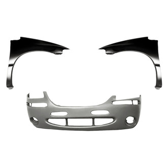 Replacement - 3-Piece (Front Bumper Cover, Driver and Passenger Side Fender) (Standard Line)