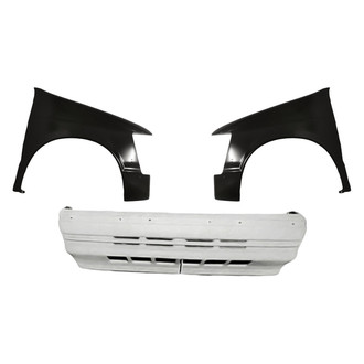 Replacement - 3-Piece (Front Bumper Cover, Driver and Passenger Side Fender) (Standard Line)