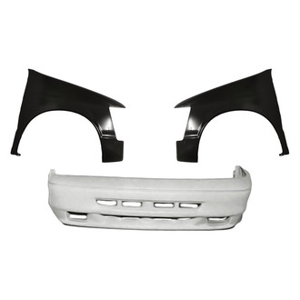 Replacement - 3-Piece (Front Bumper Cover, Driver and Passenger Side Fender) (Standard Line)