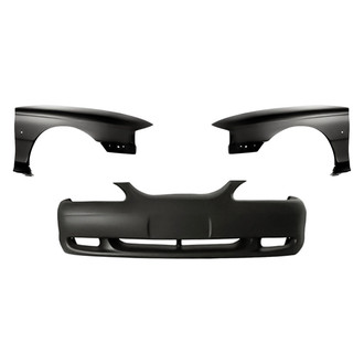 Replacement - 3-Piece (Front Bumper Cover, Driver and Passenger Side Fender) (Standard Line)