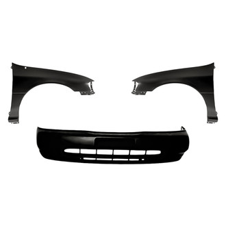 Replacement - 3-Piece (Front Bumper Cover, Driver and Passenger Side Fender) (Standard Line)