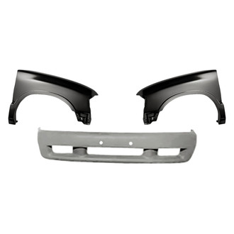 Replacement - 3-Piece (Front Bumper Cover, Driver and Passenger Side Fender) (Standard Line)
