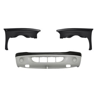 Replacement - 3-Piece (Front Bumper Cover, Driver and Passenger Side Fender) (Standard Line)