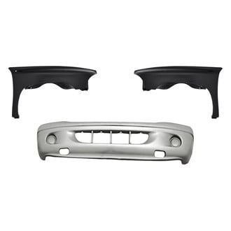 Replacement - 3-Piece (Front Bumper Cover, Driver and Passenger Side Fender) (Standard Line)