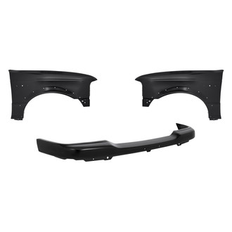Replacement - 3-Piece (Front Bumper Cover, Driver and Passenger Side Fender) (Standard Line)