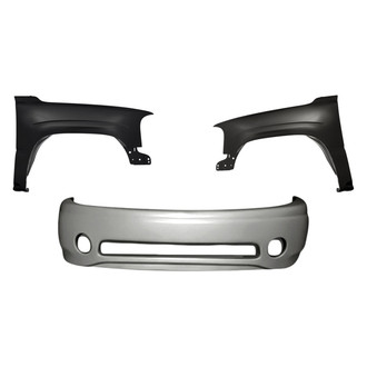 Replacement BNDL-244001 - 3-Piece (Front Bumper Cover, Driver and Passenger Side Fender) (Standard Line)