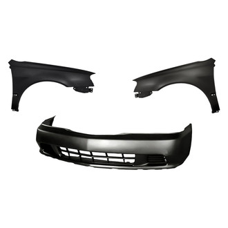 Replacement BNDL-244043 - 3-Piece (Front Bumper Cover, Driver and Passenger Side Fender) (Standard Line)
