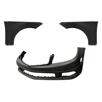 Replacement - 3-Piece (Front Bumper Cover, Driver and Passenger Side Fender) (Standard Line)