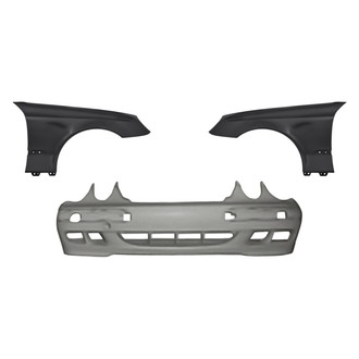 Replacement - 3-Piece (Front Bumper Cover, Driver and Passenger Side Fender) (Standard Line)