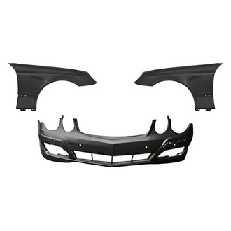 Replacement - 3-Piece (Front Bumper Cover, Driver and Passenger Side Fender)