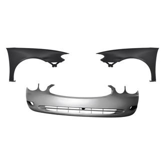 Replacement - 3-Piece (Front Bumper Cover, Driver and Passenger Side Fender) (Standard Line)