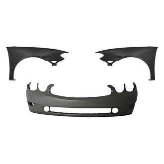 Replacement - 3-Piece (Front Bumper Cover, Driver and Passenger Side Fender) (Standard Line)