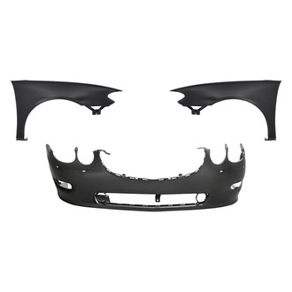 Replacement - 3-Piece (Front Bumper Cover, Driver and Passenger Side Fender) (Standard Line)