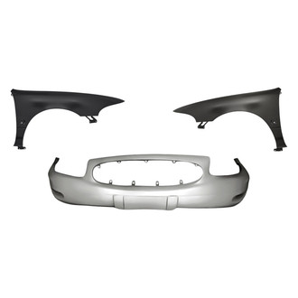 Replacement - 3-Piece (Front Bumper Cover, Driver and Passenger Side Fender) (Standard Line)