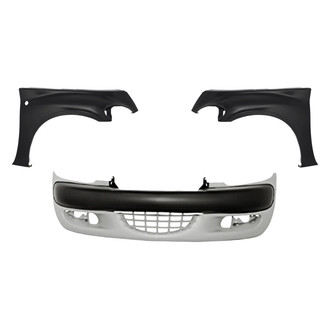 Replacement - 3-Piece (Front Bumper Cover, Driver and Passenger Side Fender) (Standard Line)