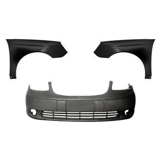 Replacement - 3-Piece (Front Bumper Cover, Driver and Passenger Side Fender) (Standard Line)