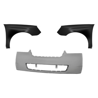 Replacement - 3-Piece (Front Bumper Cover, Driver and Passenger Side Fender) (Standard Line)