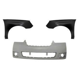 Replacement - 3-Piece (Front Bumper Cover, Driver and Passenger Side Fender) (Standard Line)