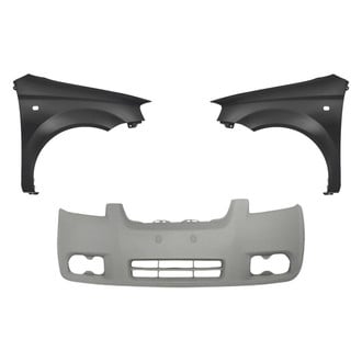 Replacement - 3-Piece (Front Bumper Cover, Driver and Passenger Side Fender) (Standard Line)