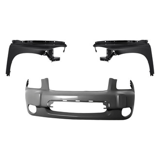 Replacement - 3-Piece (Front Bumper Cover, Driver and Passenger Side Fender) (Standard Line)