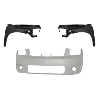 Replacement - 3-Piece (Front Bumper Cover, Driver and Passenger Side Fender) (Standard Line)