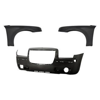 Replacement - 3-Piece (Front Bumper Cover, Driver and Passenger Side Fender) (Standard Line)