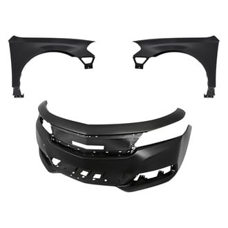 Replacement - 3-Piece (Front Bumper Cover, Driver and Passenger Side Fender) (Standard Line)