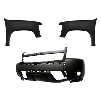 Replacement BNDL-244221 - 3-Piece (Front Bumper Cover, Driver and Passenger Side Fender) (Standard Line)