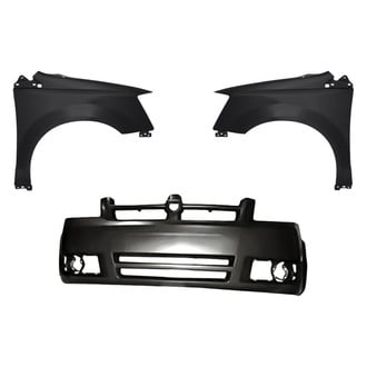 Replacement - 3-Piece (Front Bumper Cover, Driver and Passenger Side Fender) (Standard Line)