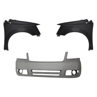 Replacement - 3-Piece (Front Bumper Cover, Driver and Passenger Side Fender) (Standard Line)