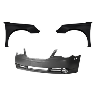 Replacement - 3-Piece (Front Bumper Cover, Driver and Passenger Side Fender)
