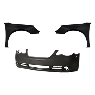 Replacement - 3-Piece (Front Bumper Cover, Driver and Passenger Side Fender) (Standard Line)