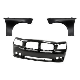 Replacement - 3-Piece (Front Bumper Cover, Driver and Passenger Side Fender)