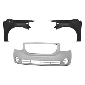 Replacement - 3-Piece (Front Bumper Cover, Driver and Passenger Side Fender) (Standard Line)